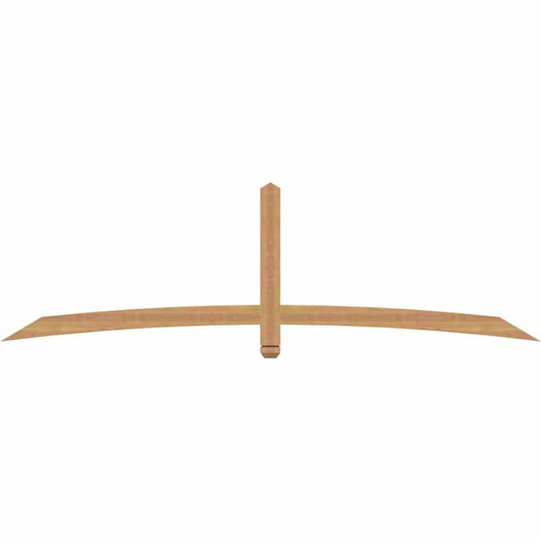 Ekena Millwork Bellingham Timber Gable Bracket, Western Red Cedar, 96"W x 28"H x 1 1/2"D x 3 1/2"F, 7/12 Pitch GBW096X28X0204BEL00SWR - main